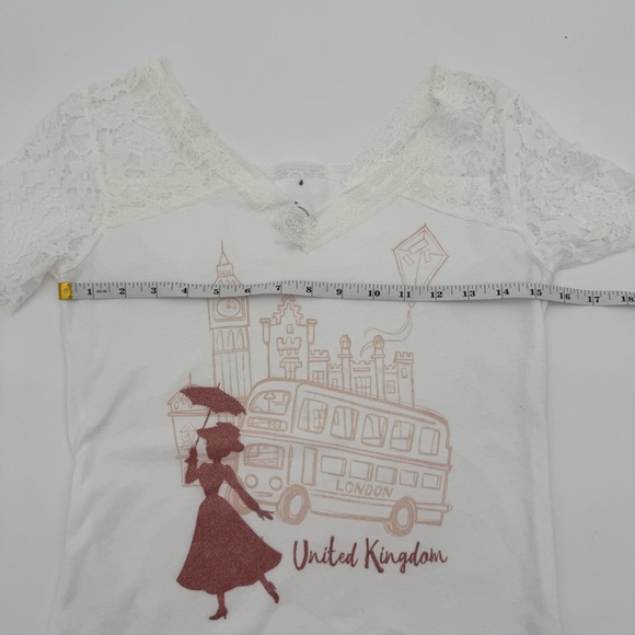Disney Mary Poppins United Kingdom Lace Sleeve Top – XS - Picture 7 of 9
